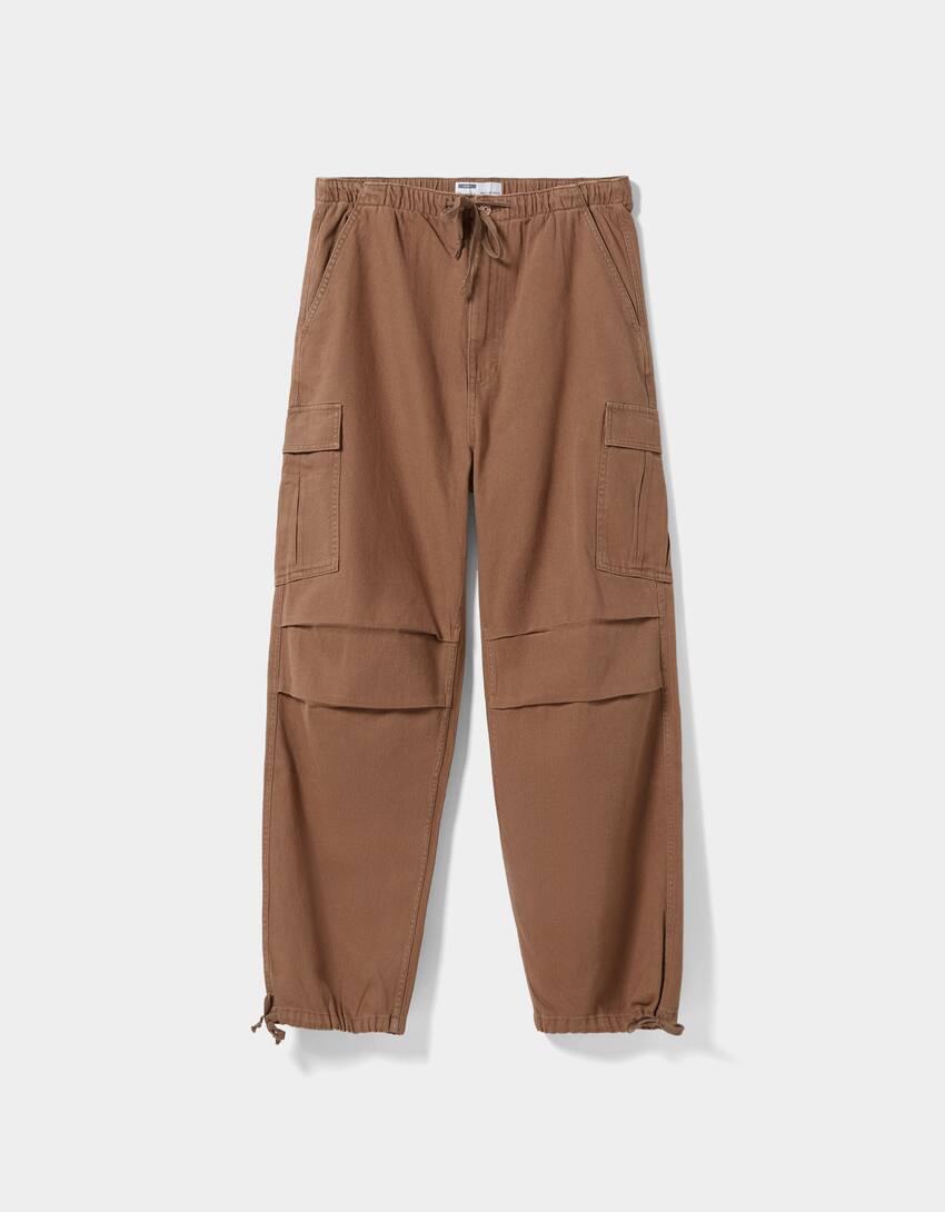 brown cargo jeans