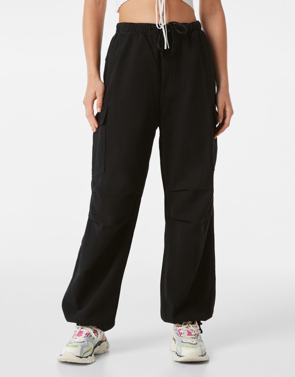 Cargo parachute jeans - Pants - Man 