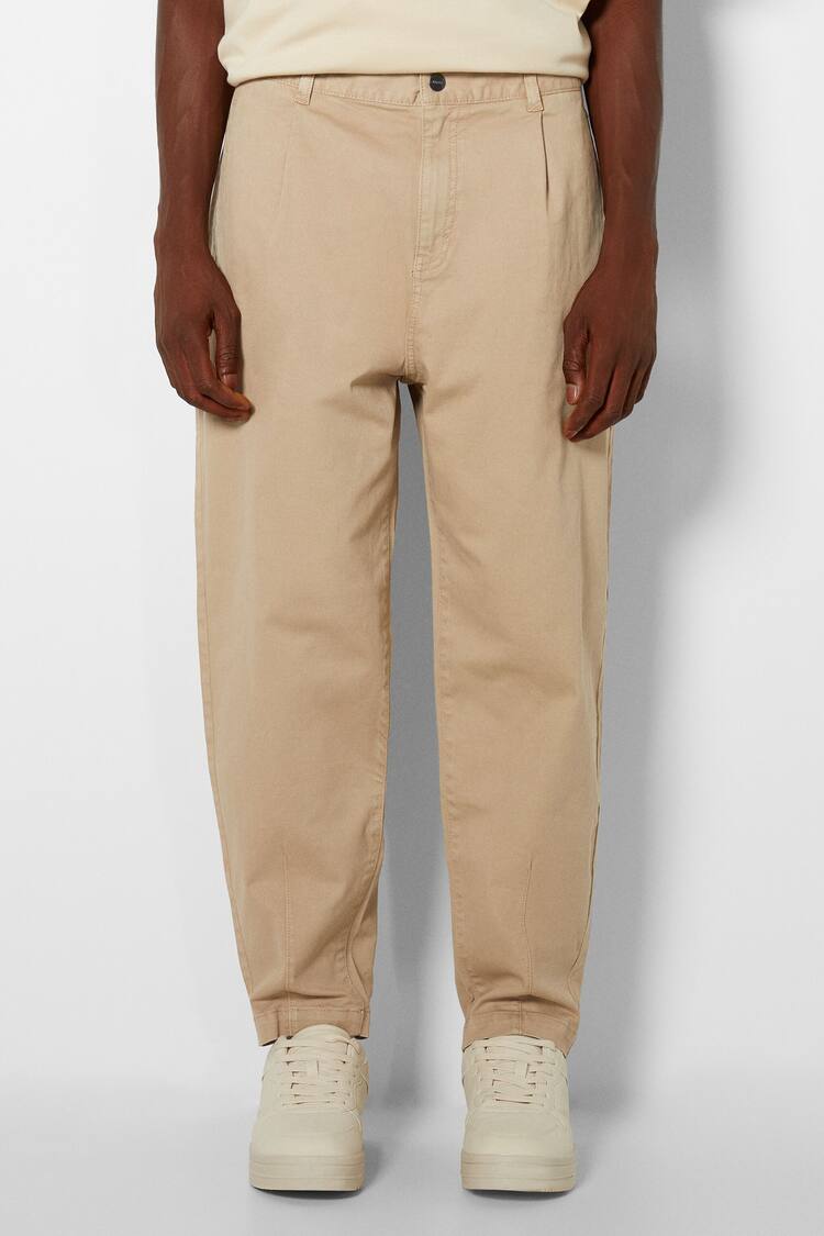 Straight fit tailored trousers