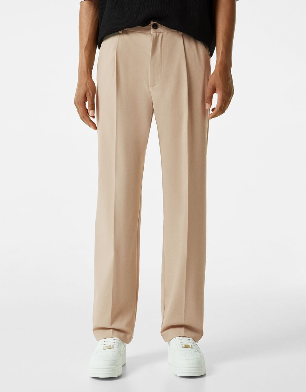 Tailored wide-leg sweatpants-style pants