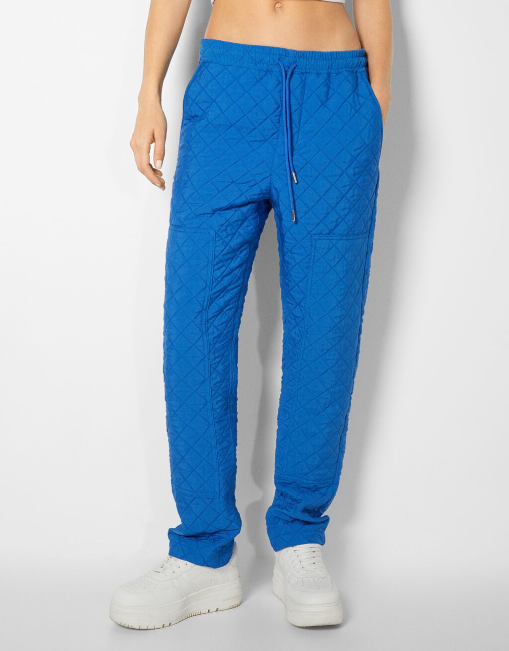 Loose quilted trousers Man Bershka
