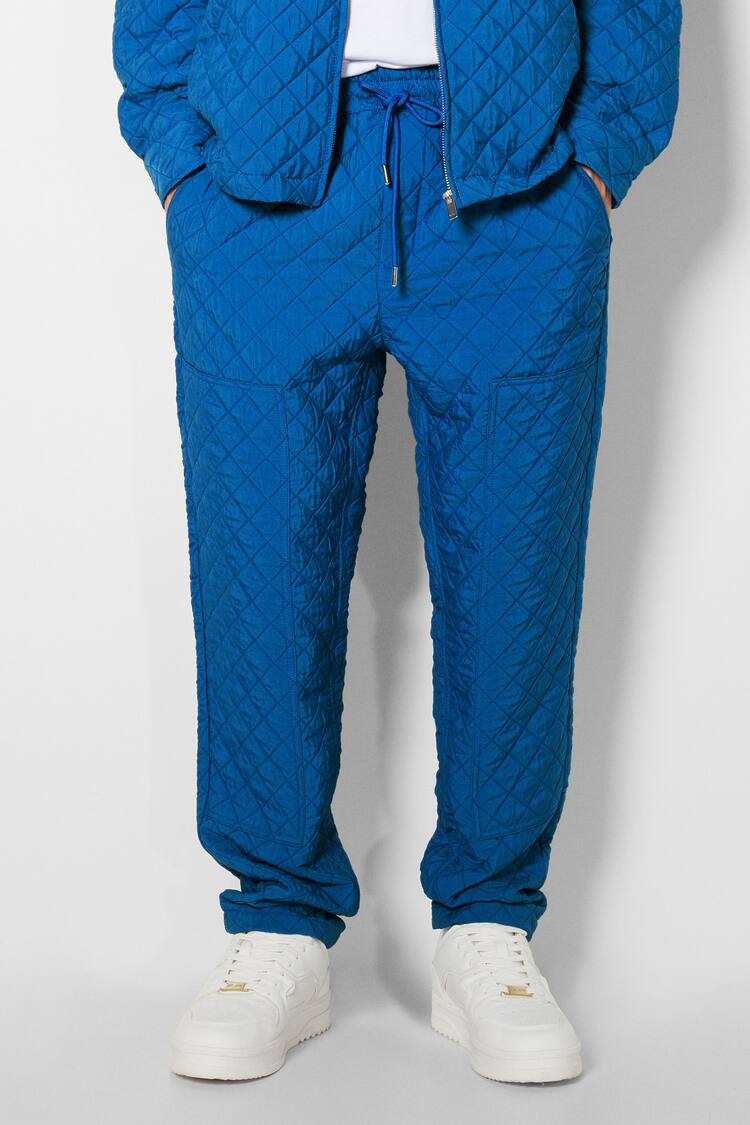Loose quilted trousers