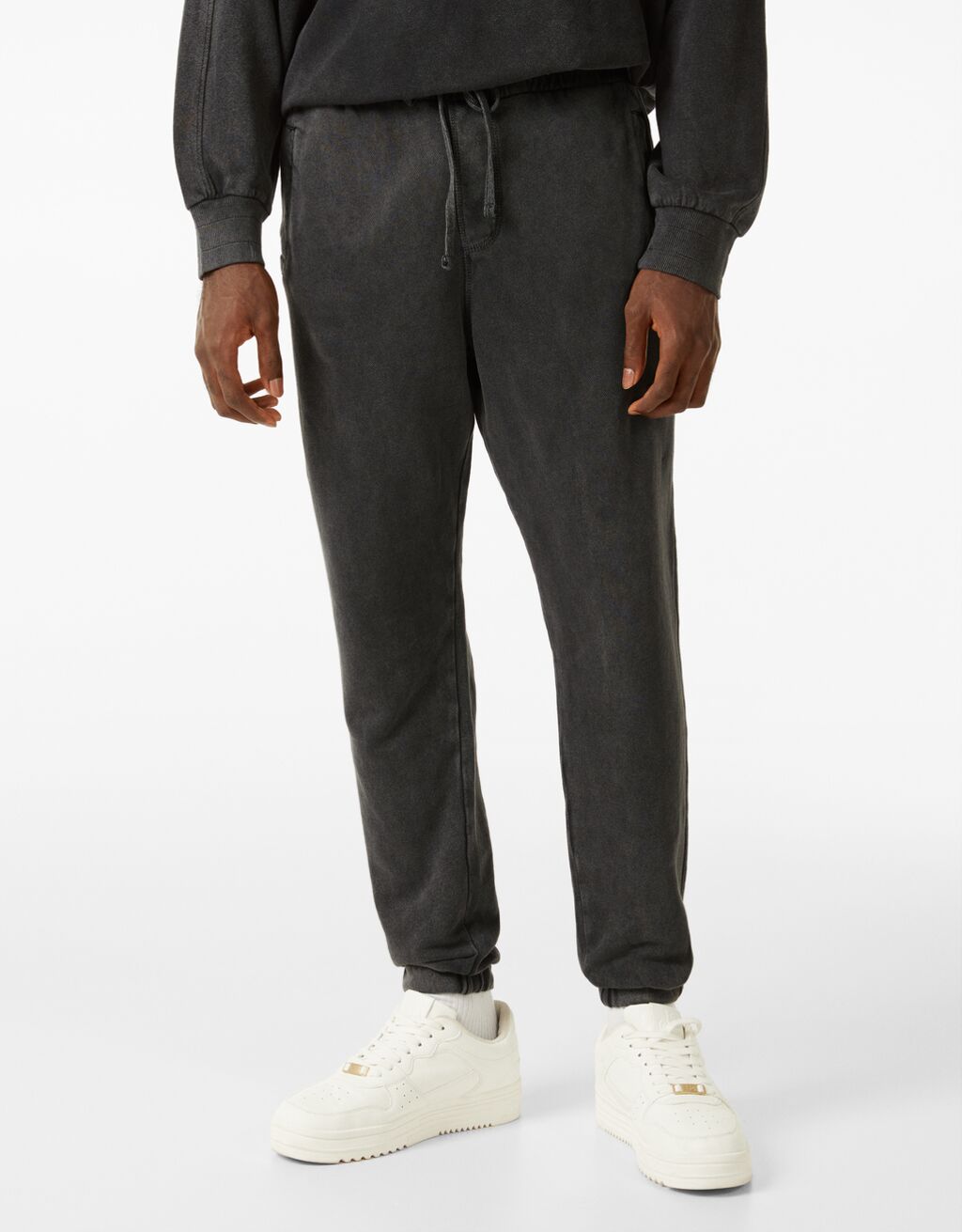 bershka velour jogger