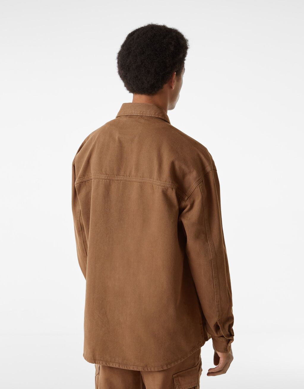 surchemise marron homme