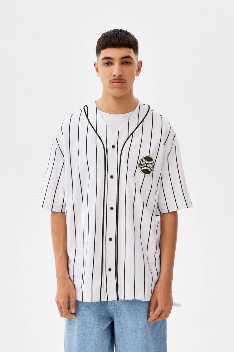 Short sleeve baseball shirt