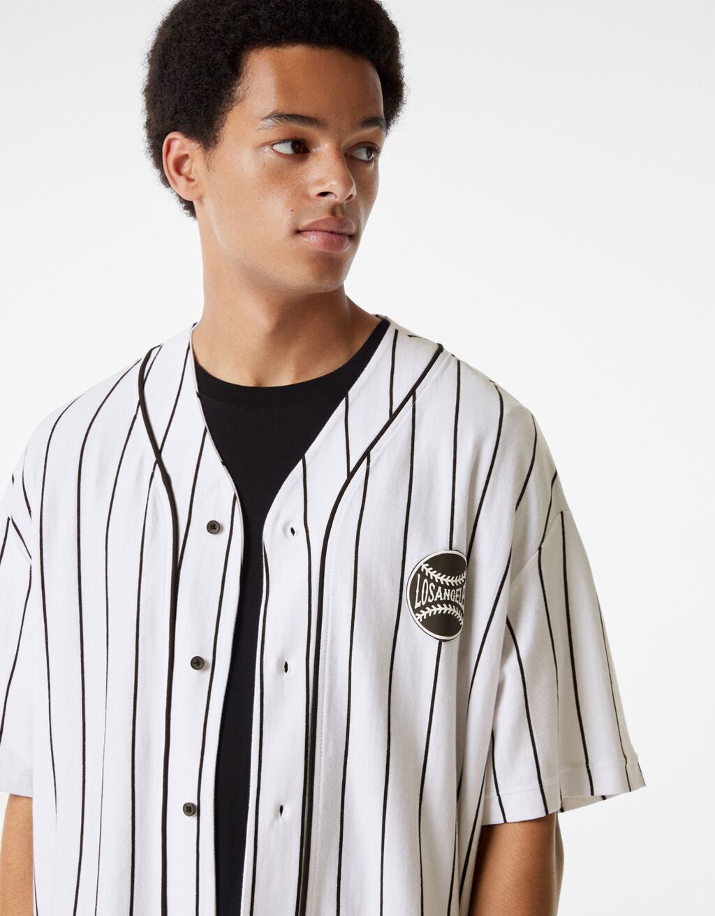Short sleeve baseball shirt Man Bershka