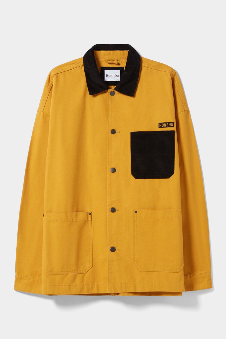 Overshirt with contrast pocket