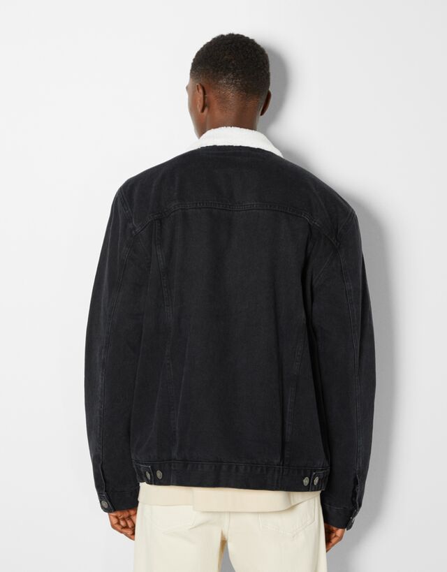 Denim jacket with fleece lining - Man 