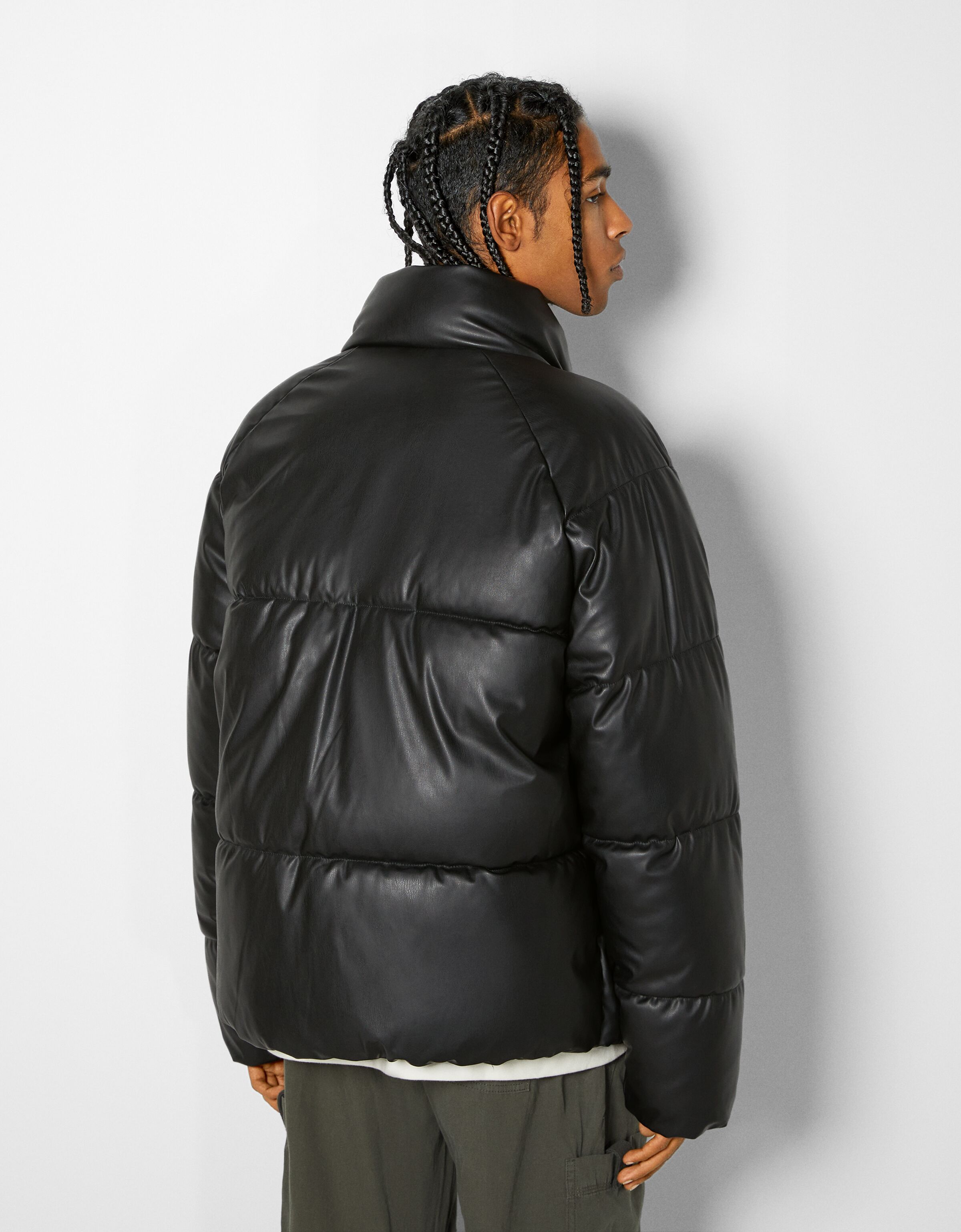 Faux leather puffer jacket - Jackets 