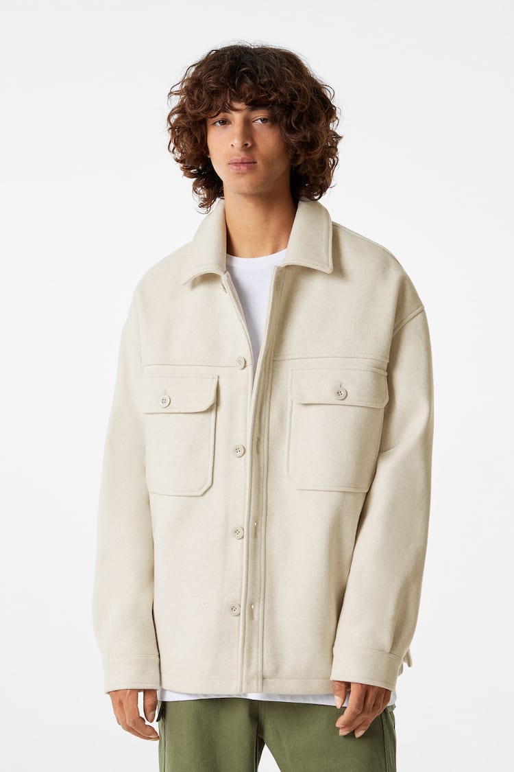 Куртка рубашечного кроя с карманами