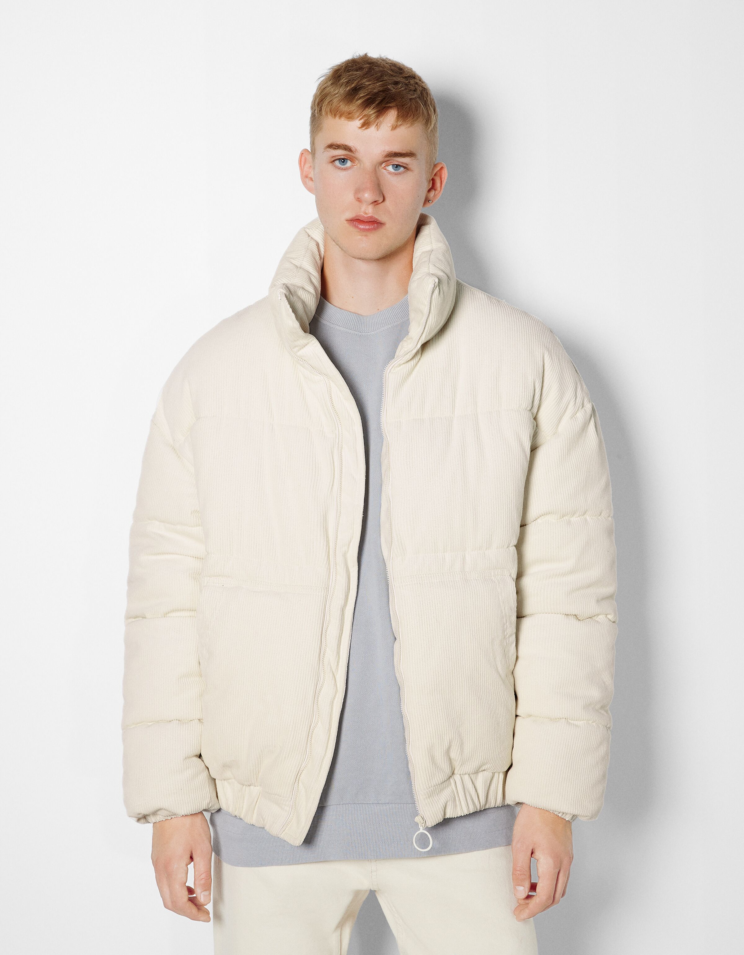 Corduroy puffer jacket - New - Man 