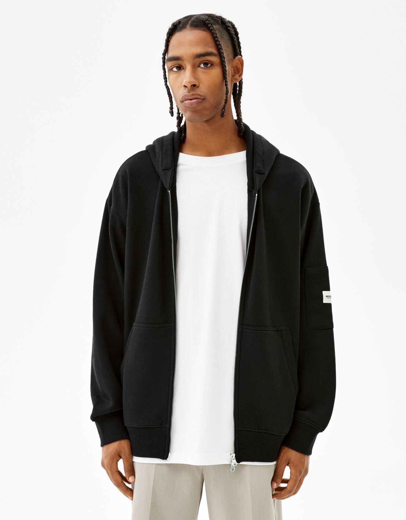 Zip-up hoodie - Man | Bershka