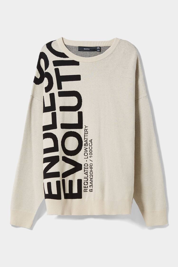Sweater com lettering