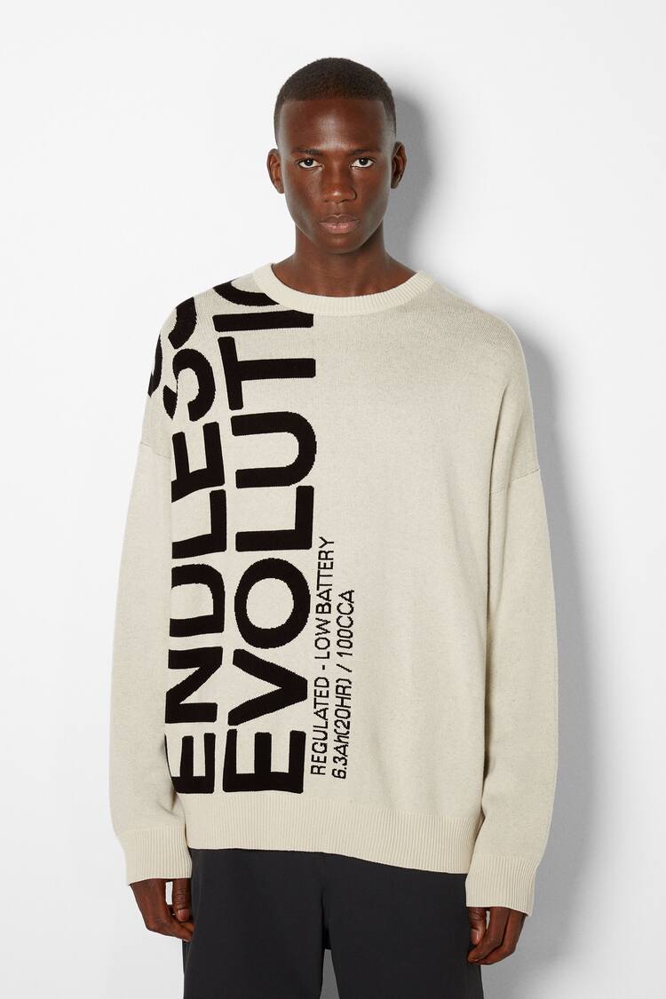 Sweater com lettering
