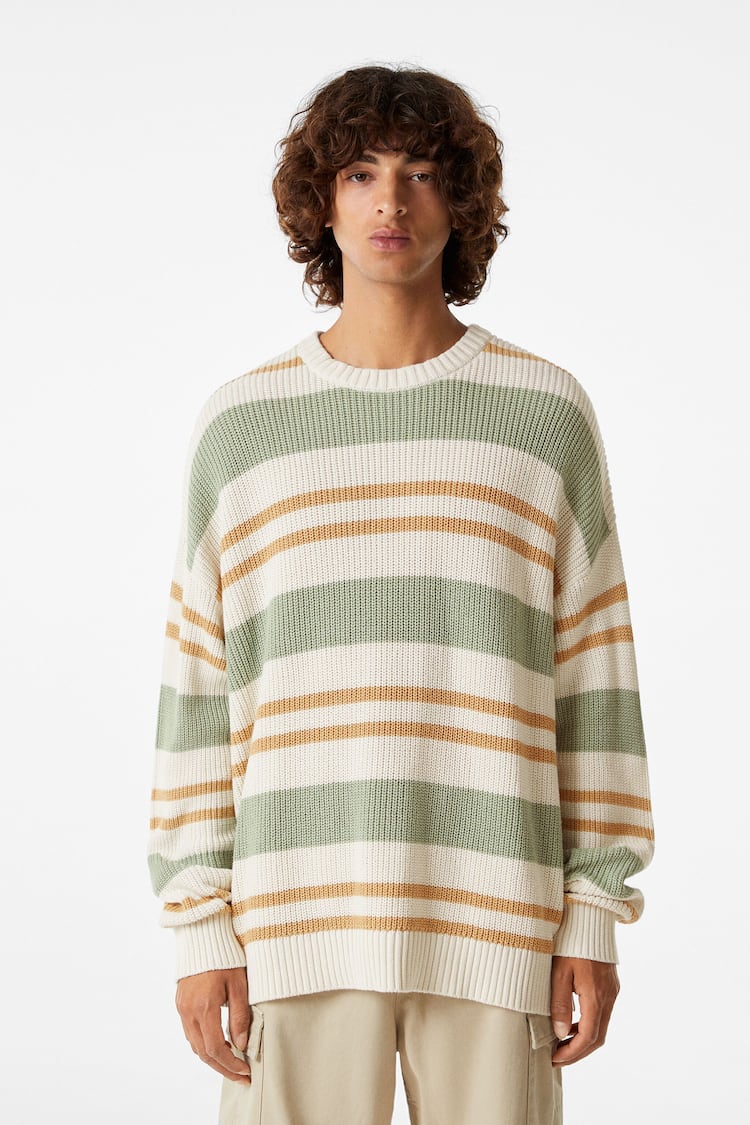 Horizontal stripe sweater