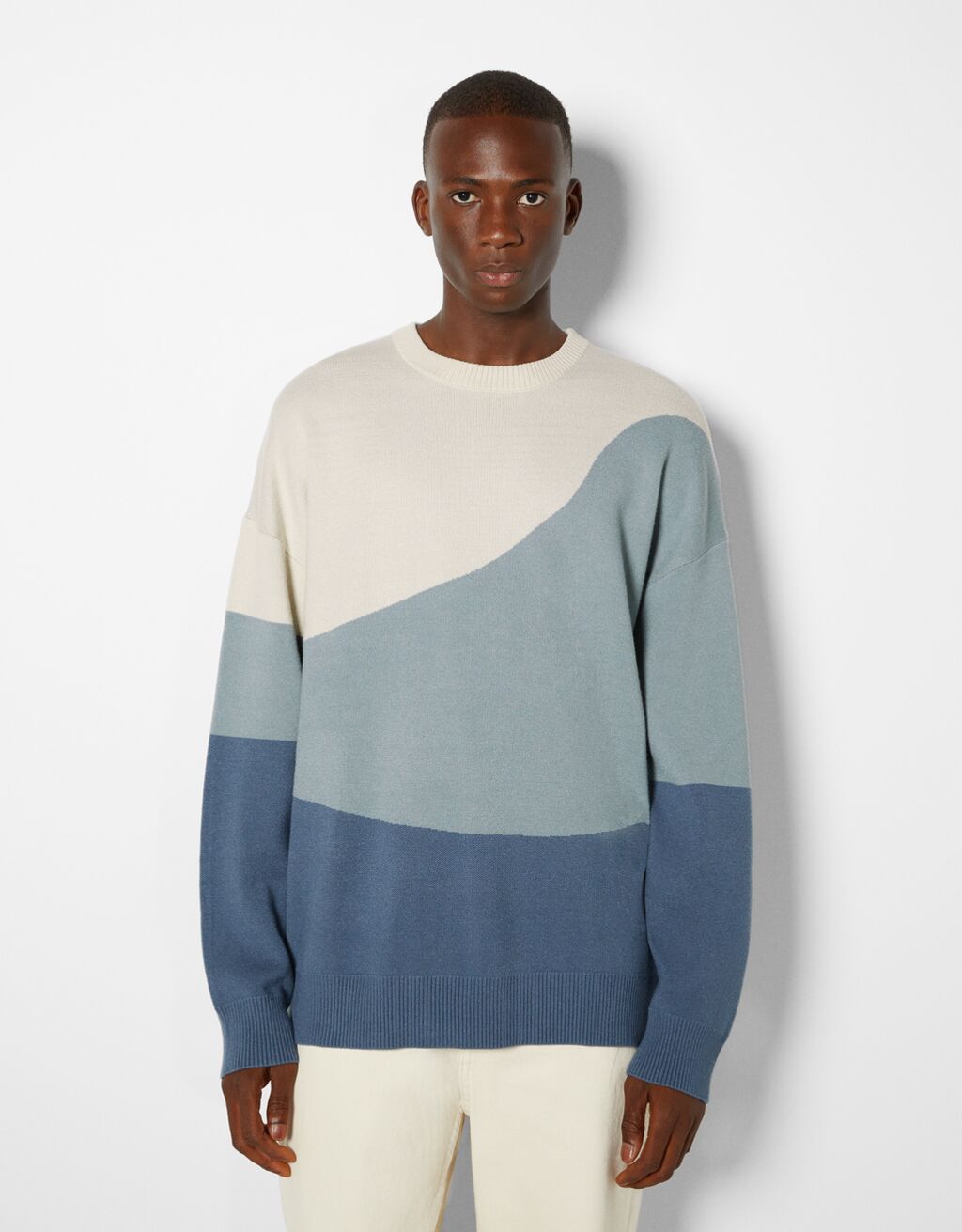 Colour block sweater