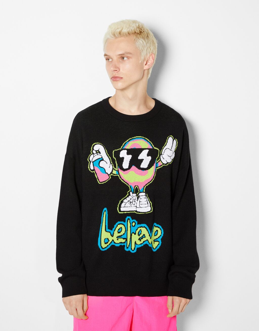 Pullover mit Funny-Print