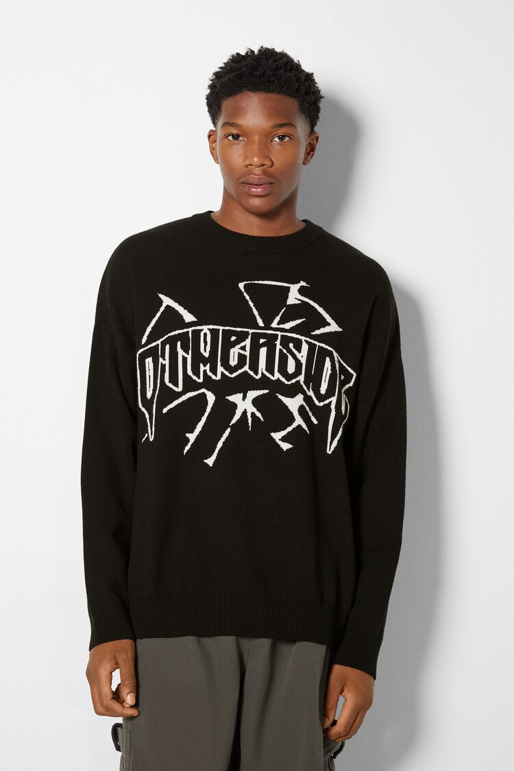 Intarsia goth sweater