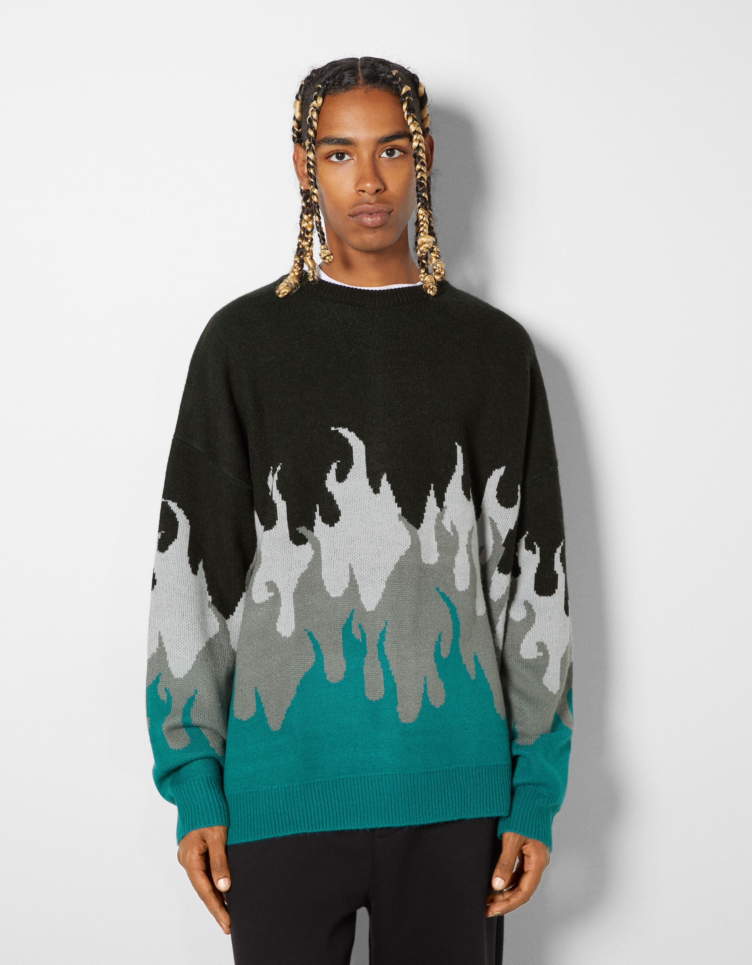 Flame sweater - Man | Bershka