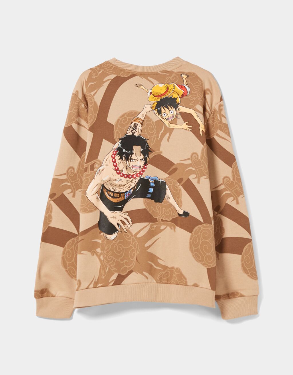 Sweatshirt mit Rundausschnitt und One Piece-Print
