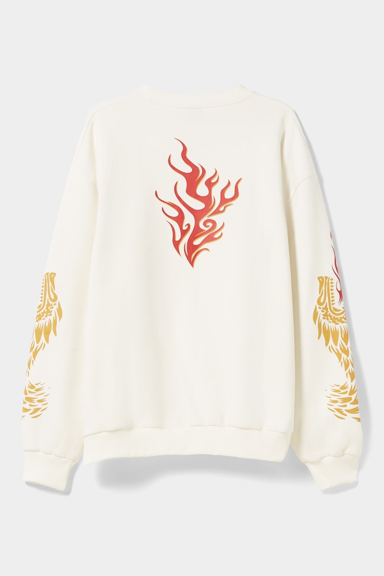 Oversizesweatshirt med rund krage House of Dragons