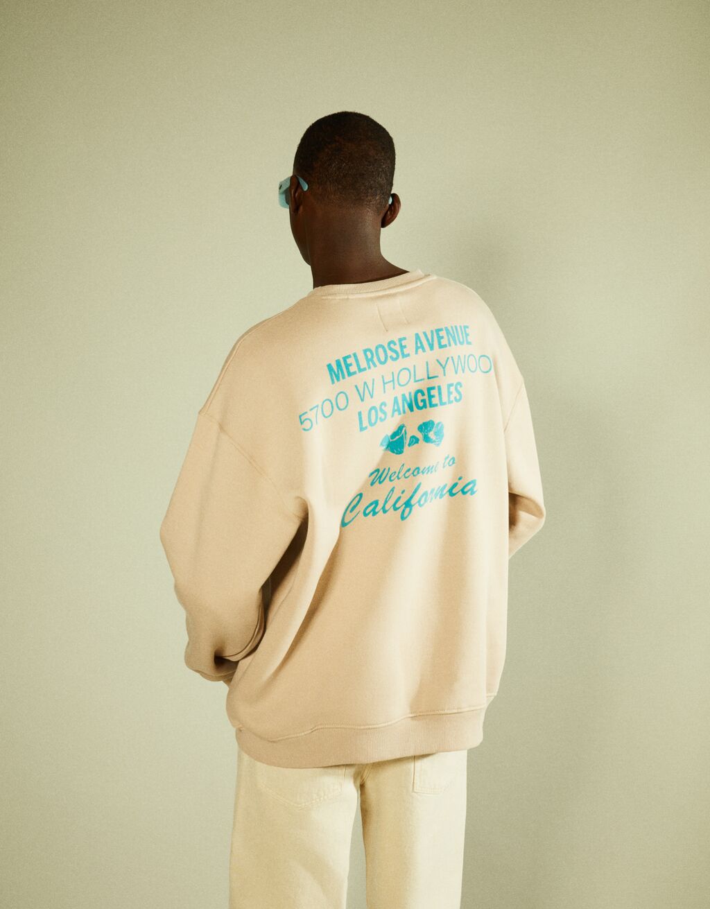 Sweatshirt mit Rundausschnitt und Print