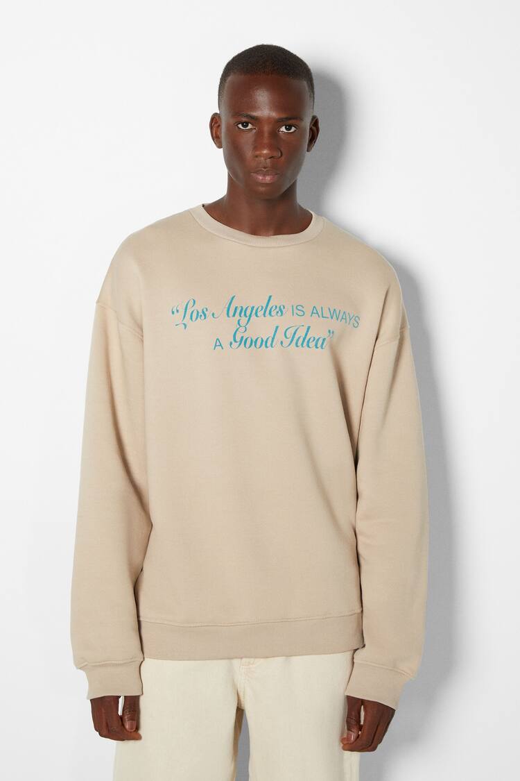 Sweatshirt mit Rundausschnitt und Print