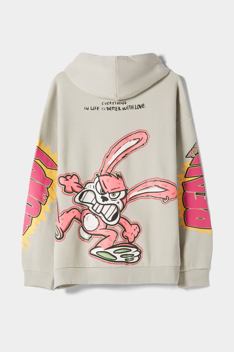 Printed oversize hoodie