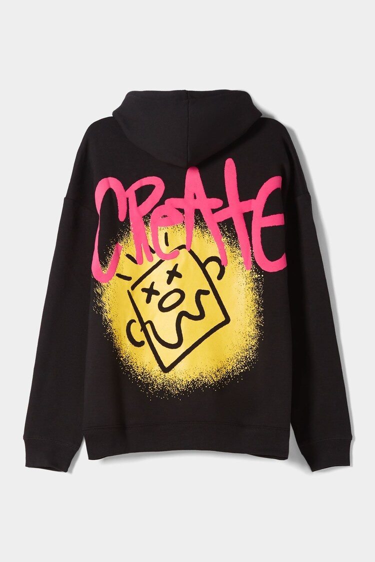 Oversize hoodie with print