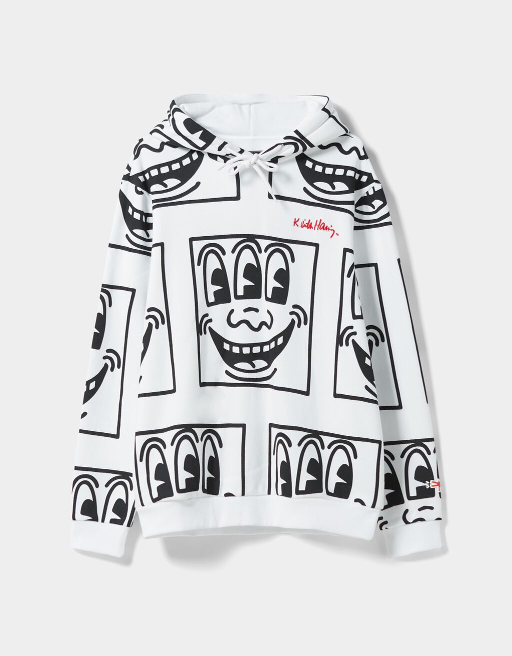 Sweatshirt capuz estampado Keith Haring