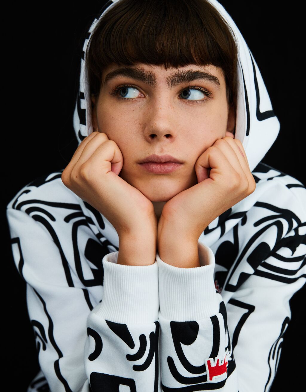 Keith Haring print hoodie