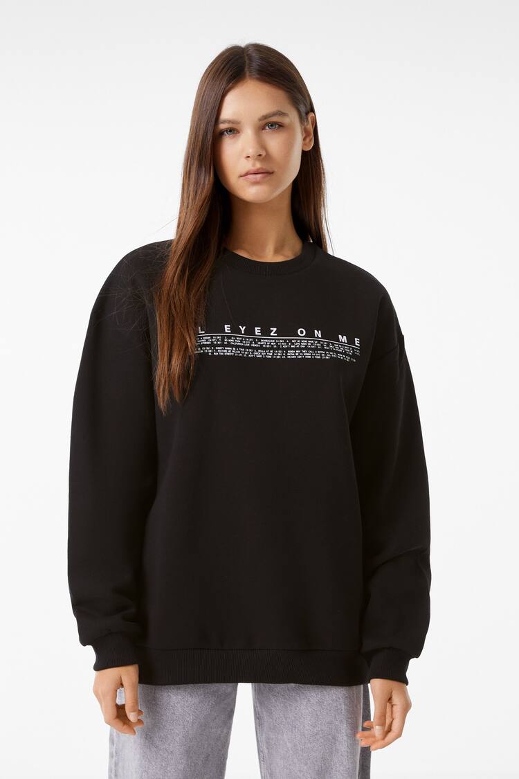 Sweatshirt mit Rundausschnitt Tupac