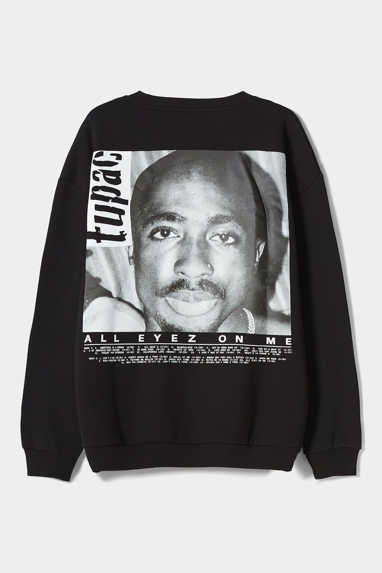 Sweatshirt leher bulat Tupac