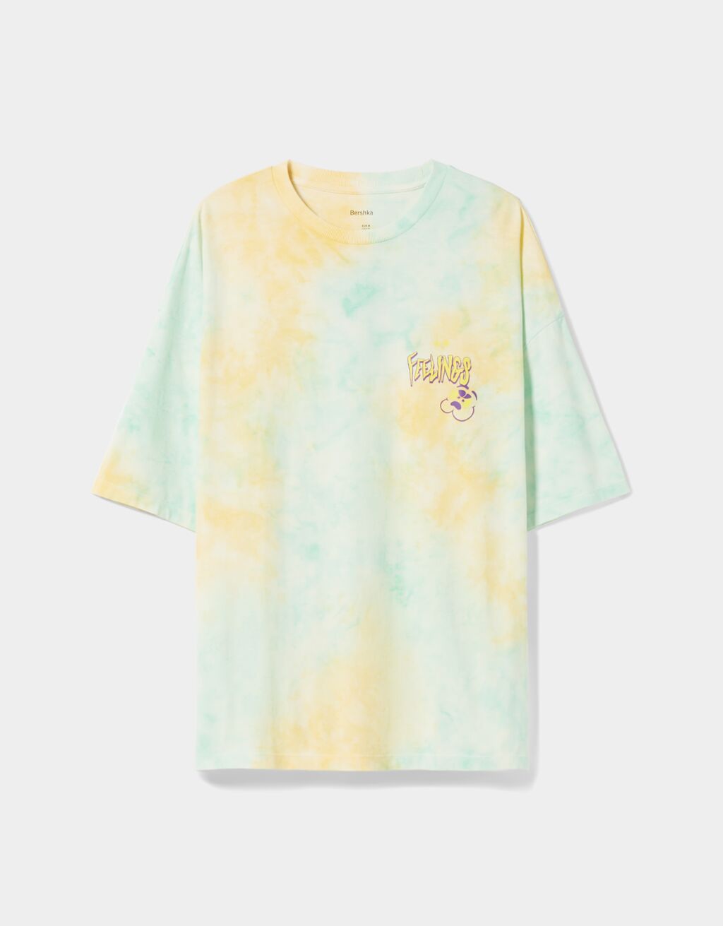 Tie-dye funny print short sleeve T-shirt