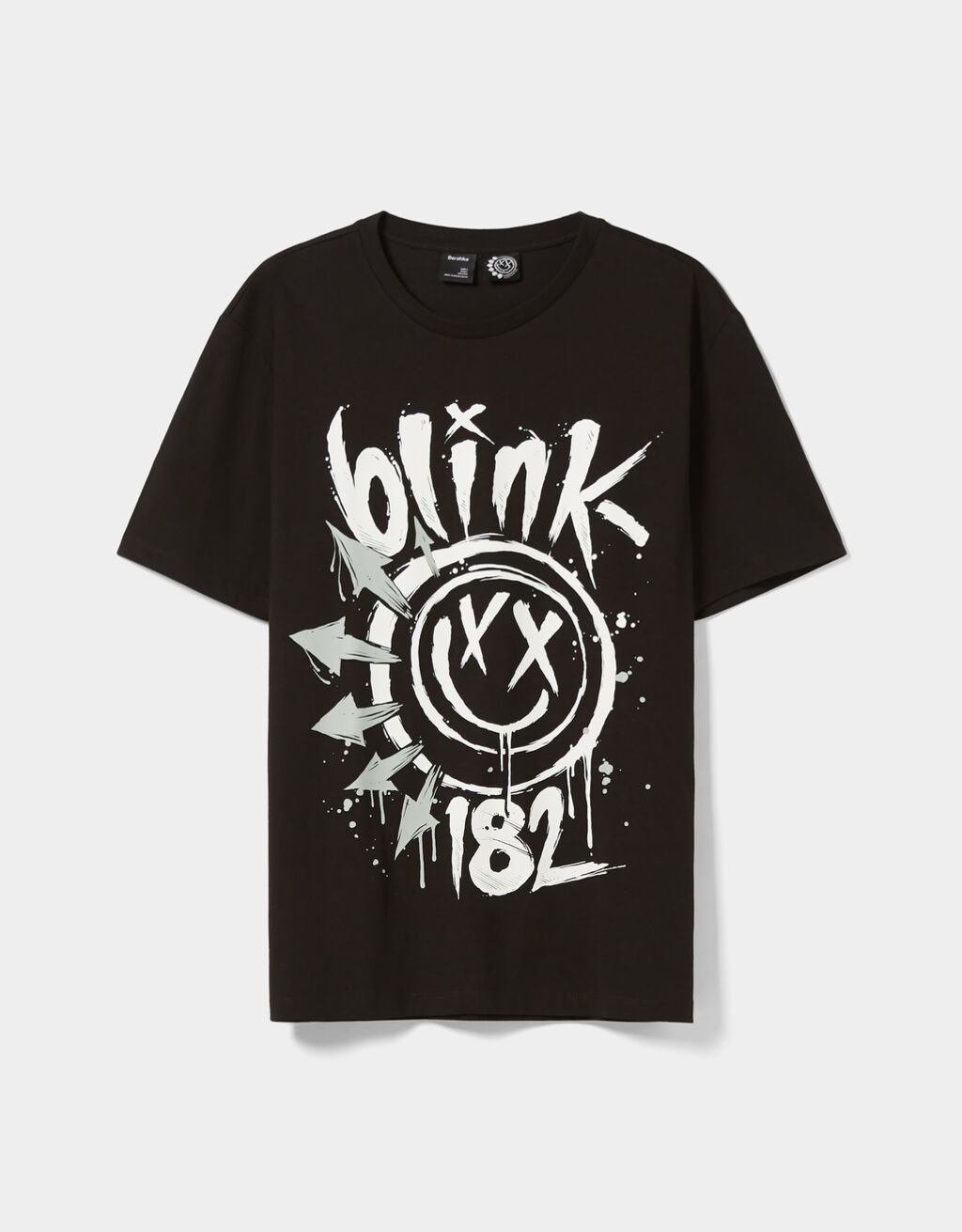 Regular-fit T-shirt met Blink 182-print en korte mouw