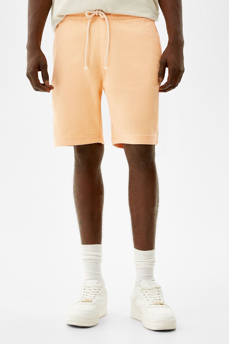 Soft jogging Bermuda shorts