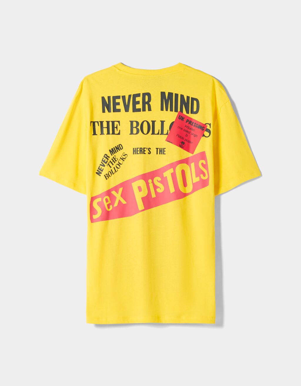 Camiseta Manga Corta Regular Fit Print Sex Pistols Hombre Bershka 0552