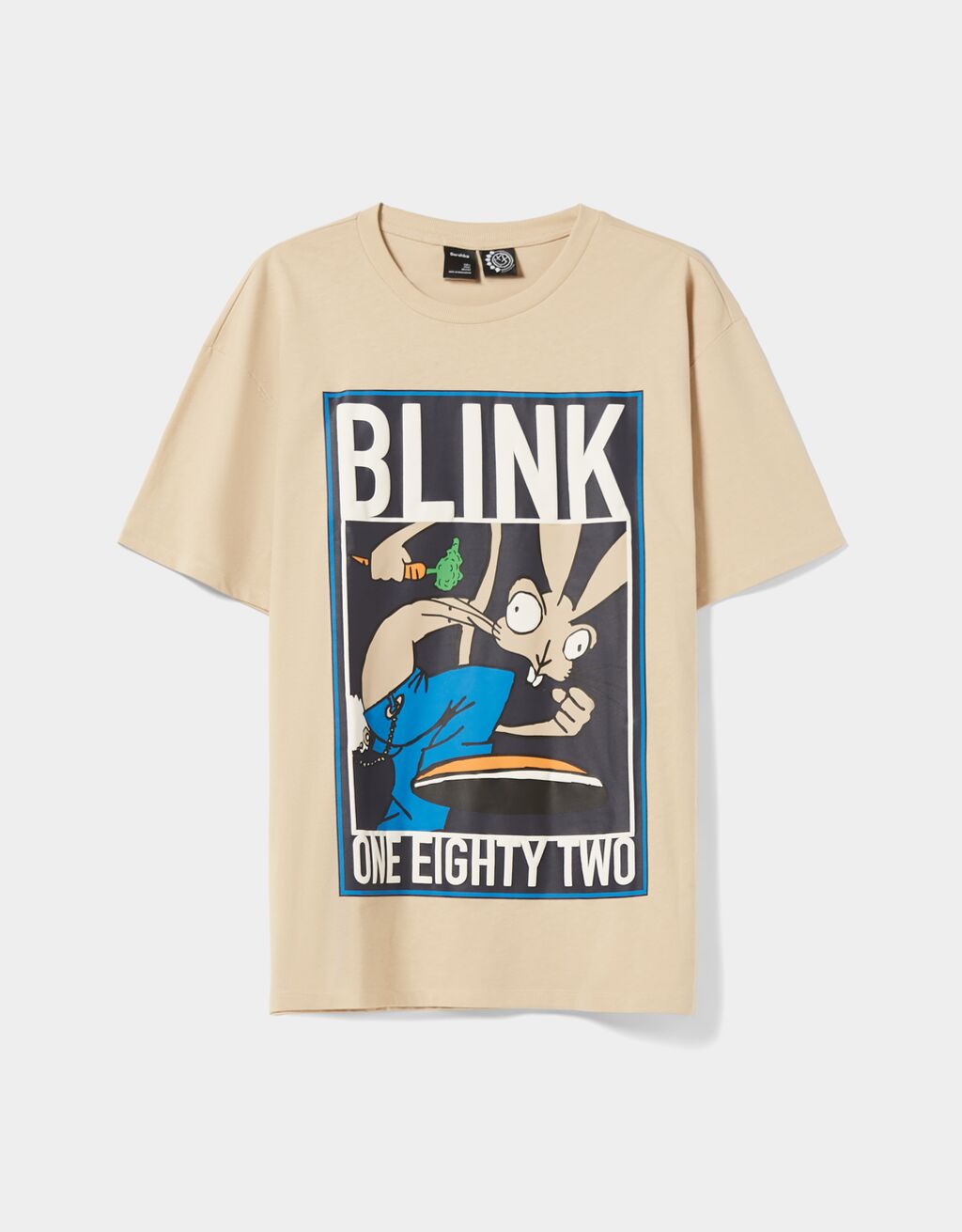 Lühikeste varrukate ja pildiga avar T-särk „Blink 182“