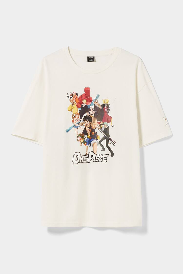 Bluzë me mëngë të shkurtra me stampim “One Piece”