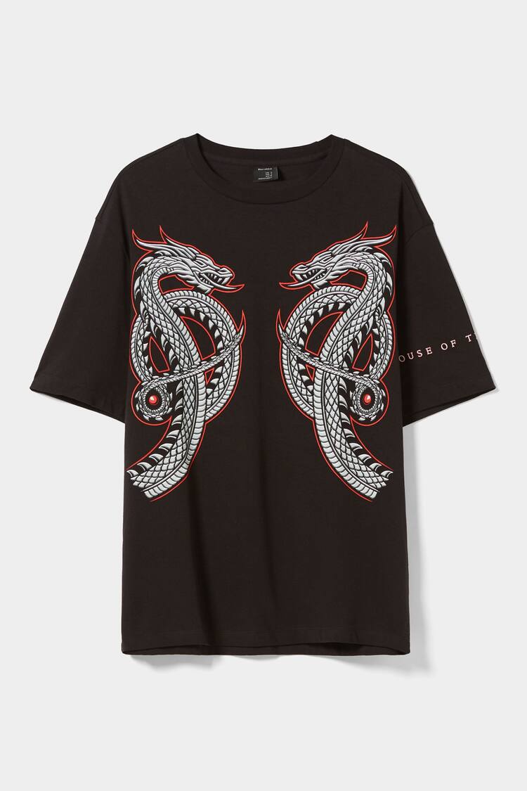 Bluzë e gjerë me stampim të “House of Dragons”
