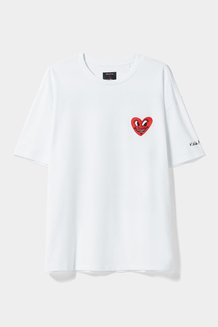 Kortärmad t-shirt i oversizemodell Keith Haring