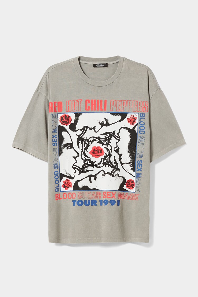 „Red Hot Chili Peppers“ klasikinio kirpimo marškinėliai trumpomis rankovėmis