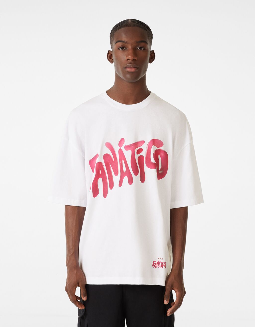 Extra loose fit T-shirt met Fanatic-print
