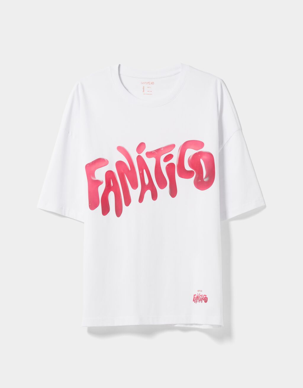 Extra loose Fanatic print T-shirt