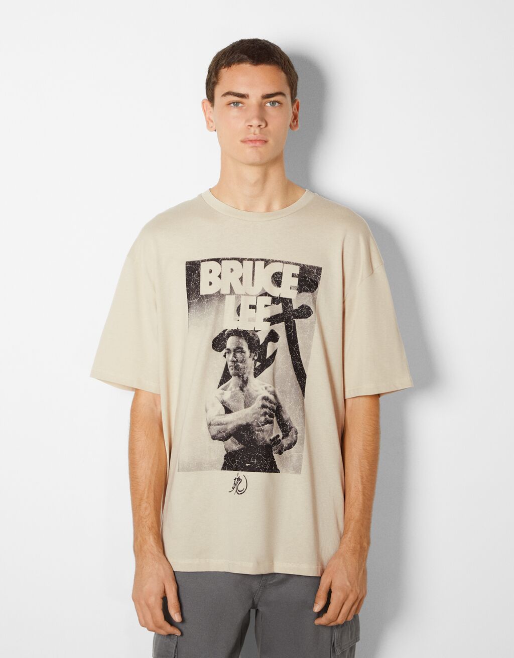 Camiseta manga corta print Bruce Lee