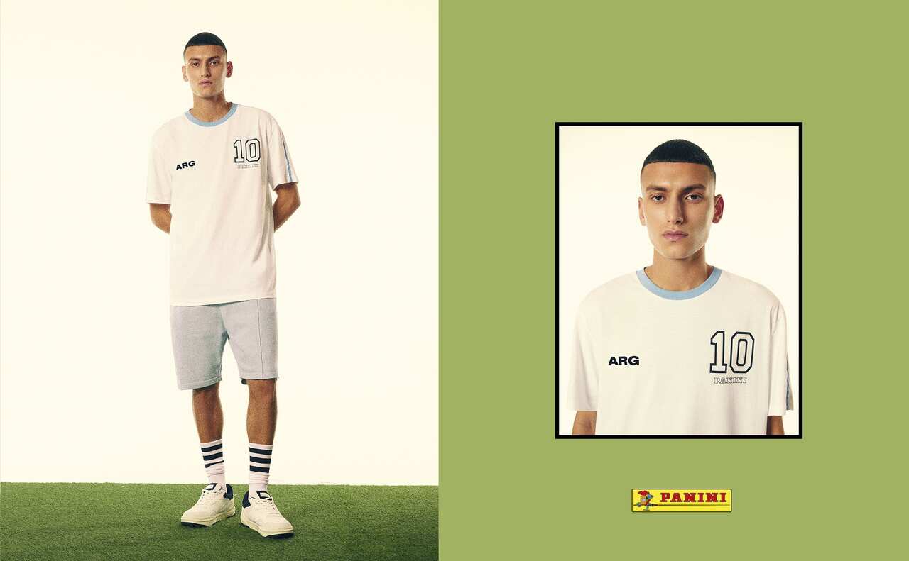 Regular-fit short sleeve Argentina national football team Panini T-shirt