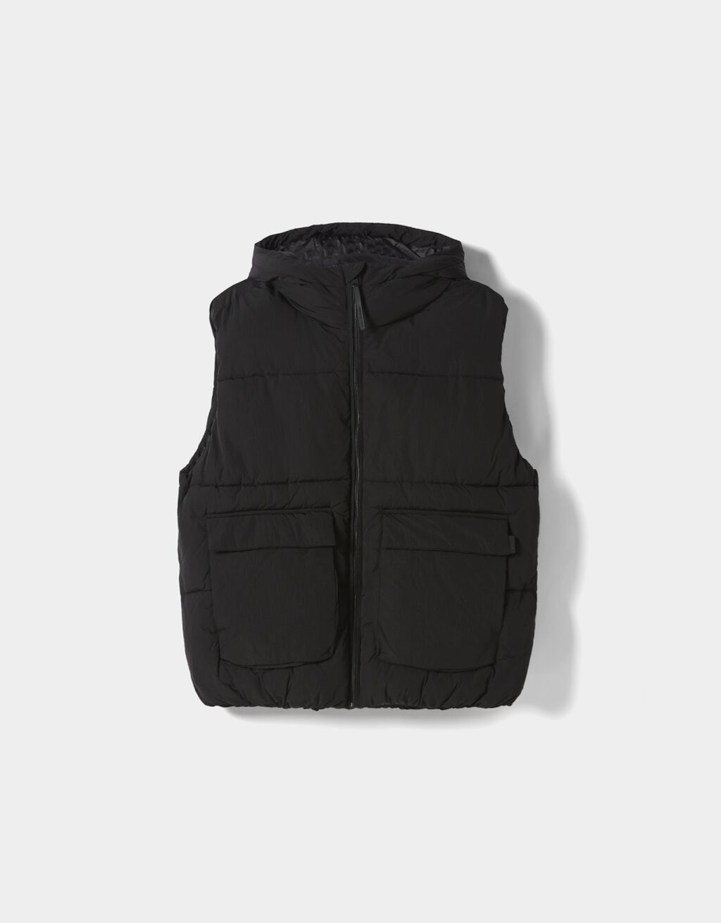Hooded puffer vest