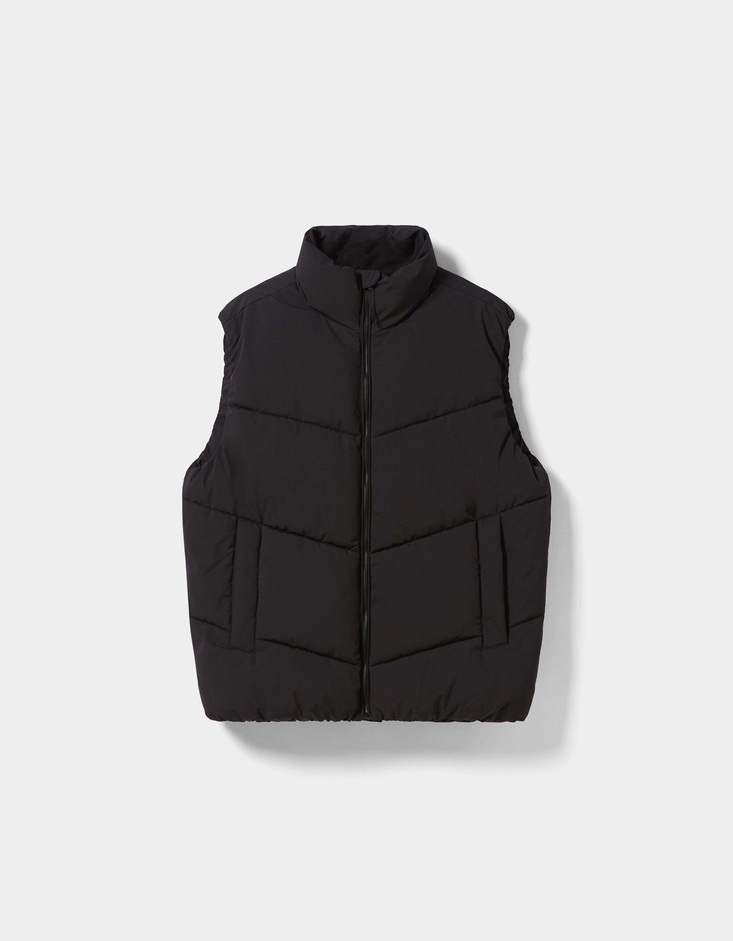 black puffer bodywarmer