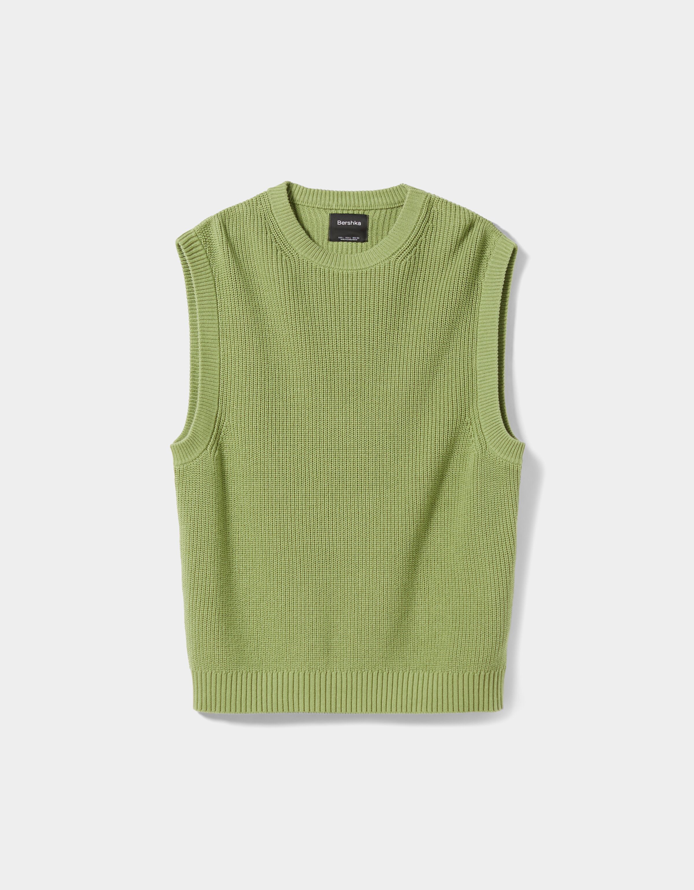 Round neck knit vest - Sweaters and 