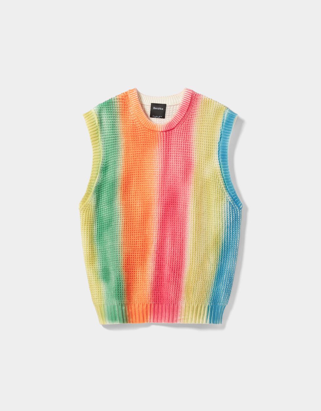 Knit spray coloured vest